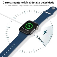Cabo Carregador Magnético 2 em 1: Smartwatch + iPhone (Tipo-C e Lightning) - Carregue Tudo de Uma Vez! - imagem 3
