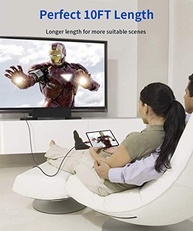 Cabo USB C para HDMI JSAUX 5m 4K 60Hz HDR - Conexão Perfeita para iPhone, Galaxy, iPad e Mais! - imagem 3
