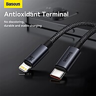 Cabo Baseus PD 20W USB-C: Carregamento Rápido para iPhone - imagem 1