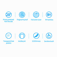 Nillkin Privacy Guardian: Proteção Total com Vidro Temperado para iPhone - imagem 2