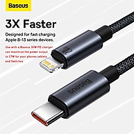 Cabo Baseus USB-C 20W: Carregue Rápido seu iPhone! - imagem 2