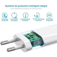 Cabo USB iPhone: 5unid. Carregador Original EU - imagem 2