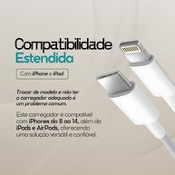Carregador iPhone Super Turbo 45W: 2 Saídas USB-C/USB-A + Cabo Lightning Emborrachado Ultra Rápido (Certificado ANATEL) - imagem 5