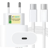 Carregador Turbo 20W USB-C para iPhone 15/16 & Samsung | Cabo Premium 1M - imagem 1