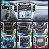 Upgrade Rádio Toyota Highlander 2000-2007: Tela 9" IPS HD, Android 12, Carplay/Android Auto Sem Fio - imagem 3