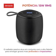 Caixa de Som Bluetooth AIWA SP-03-B: Som Potente, Luzes RGB e Resistência IPX4 - imagem 4