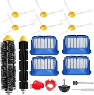Kit de Peças de Reposição para iRobot Roomba 600 Series - 1 Roda Giratória, 1 Escova Principal, 4 Filtros e 6 Escovas Laterais - imagem 2