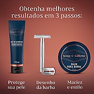 Gel de Barbear King C. Gillette: Barbear Preciso e Sem Irritação - imagem 2