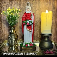 Imagem de Santa Isabel em Resina 16 cm - Decoração Sagrada com Detalhes Finais - imagem 3
