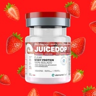 Whey Protein JUICEDOP ISO Clear Whey Protein 100% Isolado Pote 450g Sabor Morango com Hibisco, elementoPuro Whey Jeito de Suco - imagem 2