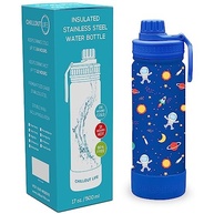 Garrafa Térmica Infantil 500ml CHILLOUT LIFE - Isolada, à Prova de Vazamento com Adesivos Personalizados - imagem 5