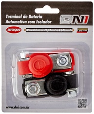 DNI 7573: Terminal de Bateria Automotiva com Isolador - Kit Essencial (2 Peças) - imagem 1