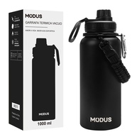 MODUS Garrafa Térmica Esportiva 1000ML - Aço Inoxidável com Isolamento a Vácuo (Preto) - imagem 1
