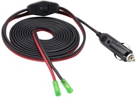 Cabo Adaptador Isqueiro 12V AAOTOKK 3m com LED e Interruptor - Potência e Controle para Seu Veículo - imagem 1