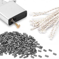 CooBigo Flints de Isqueiro Preto 500Pcs E Pavios de Isqueiro 20Pcs, Pedra de Sílex de Ferrocério para Reparo de Isqueiros, Adequado para Isqueiros A Gasolina Ou Gás - imagem 4