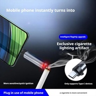 Isqueiro Elétrico USB-C: À Prova de Vento! - imagem 1