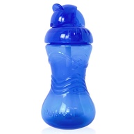 Copo Com Canudo Flip-it Azul da Nuby - 300ml Antivazamento e Livre de BPA - imagem 1