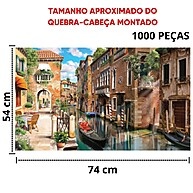 Quebra-Cabeça Veneza 1000 Peças: Uma Viagem à Itália - imagem 2