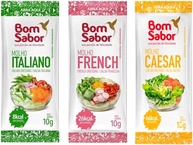 Molhos Salada Bom Sabor Sachê 10g Italian, French, Caesar - Pacote com 90 Unidades - imagem 1