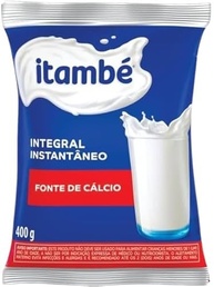 kit com 2 Itambé Leite em Pó Integral Instantâneo 400g Saco - imagem 2