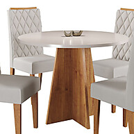 Mesa de Jantar Viero Columbia + 4 Cadeiras Iza - imagem 2