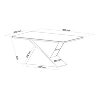 Sala de Jantar Completa: Mesa Epic + 6 Cadeiras Iza - imagem 2