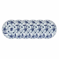 Estojo com 6 Pratos Raso Izabel Azul - Porcelana Real Schmidt - imagem 1