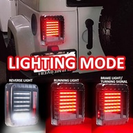 Lanternas Traseiras LED J-eep Wrangler JK 2007-2018: Lente Transparente, Freio, Seta e Ré - Upgrade Essencial! - imagem 3