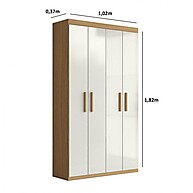 Armário Multiuso 4 Portas Atacama: Organize Já! - imagem 2