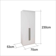 Guarda-Roupa Modulado 70cm Branco: Organize Já! - imagem 2