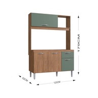 Cozinha Compacta Katy: Freijó/Oliva – Organize Já! - imagem 2