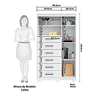 Cômoda Multiuso 6 Gavetas: Organize Já! - imagem 2
