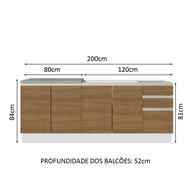 Balcões de Cozinha Madesa Glamy: Organize Já! - imagem 2