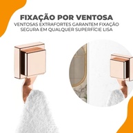 Gancho Multiuso Rosa Gold: Organize Já! - imagem 2