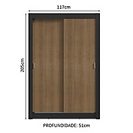 Guarda-Roupa Solteiro Correr Milano Madesa: Organize Já! - imagem 2