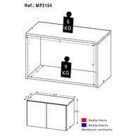 Armário Aéreo Cozinha 2 Portas: Organize Já! - imagem 2
