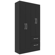 Guarda-Roupa Solteiro Preto 4 Portas: Organize Já! - imagem 2