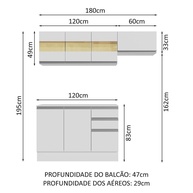 Cozinha Compacta 180cm Madesa Smart: Organize Já! - imagem 2