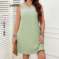Vestido Plus Size Lovito: Elegância em Renda e Jacquard - imagem 2
