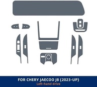 Proteção Premium para Central Multimídia Chery JAECOO J8 Tiggo 9 2023-2024: Película TPU Antirriscos - imagem 2