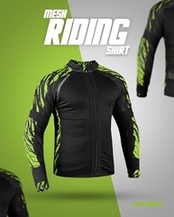 J.A.G. Camisa de malha para motociclista masculina com armadura acolchoada e certificação CE | Camisa para motociclista para todas as estações - imagem 3