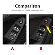 Decalques de controle de interruptor de elevação de janela para Audi A4 S4 RS4 2009 2010 2011 2012 2013 2014 2015 2016 acessórios adesivos interiores de fibra de carbono, estilo A - imagem 5