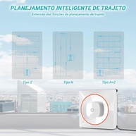 Robô Limpador de Janelas Inteligente com Spray de Água Automático - Limpeza Profunda e Segura - imagem 5