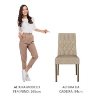 Kit 2 Cadeiras de Jantar Rustic/Imperial 4256 Madesa - Conforto e Estilo para sua Sala - imagem 3
