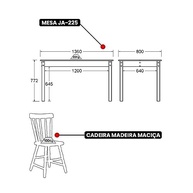 Mesa de Jantar Ditália com 4 Cadeiras - Design Moderno em Branco - imagem 5