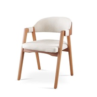 Cadeira Gaia para Mesa de Jantar em Linho Nude - Design Moderno e Conforto Excepcional - imagem 1