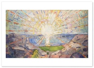 Pôster Edvard Munch 'The Sun' A3 - Impressão Premium Feita no Japão - imagem 1