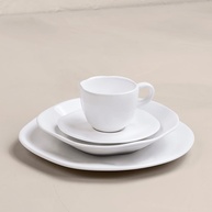 Conjunto de 6 Xícaras Grandes 220ml com Pires Ryo White - Estilo Japonês - imagem 2