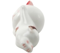 Maneki Neko Branco em Cerâmica - Gato da Sorte Japonês para Decoração e Prosperidade - imagem 5