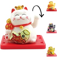 Gato da Sorte Japonês Maneki Neko com Movimento da Mão - Atrai Boa Sorte e Prosperidade - imagem 1